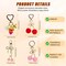 Cute Cherry Strawberry bag charms keychain purse accessories charm for women handbags Kawaii Flower Car Key Chain